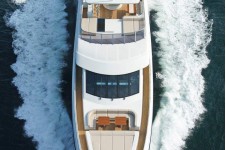 45m yacht Tatiana helicopter view